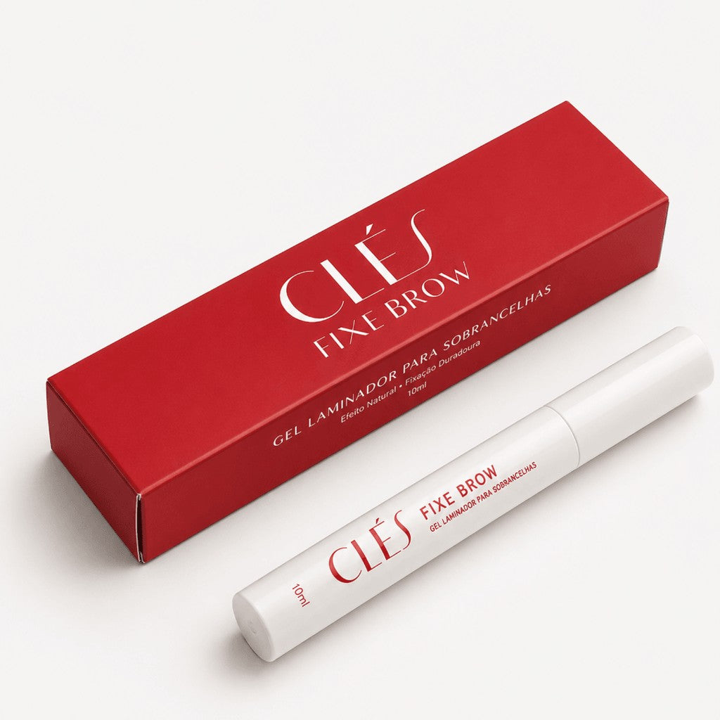 Kit CLÉS Brow e Lash - gel para sobrancelhas e cílios + CLÉS Hialulips Rouge - gloss + Fixe Brow - Gel Laminador para Sobrancelhas | Efeito Brow Lamination